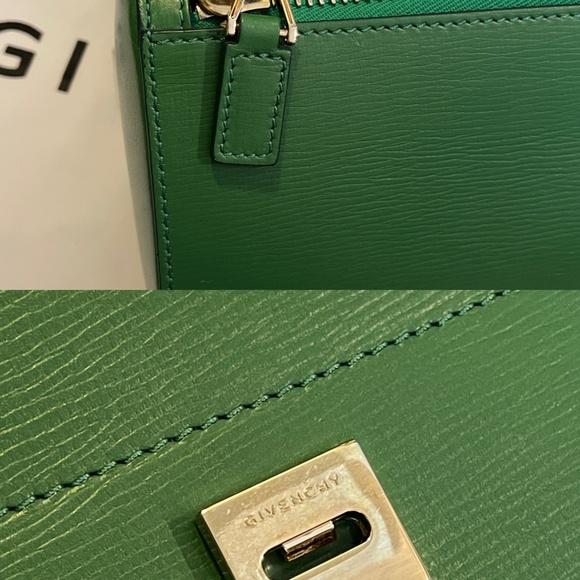 Givenchy Green Leather medium Pandora Box Bag shoulder bag with dust bag - Picture 12 of 16